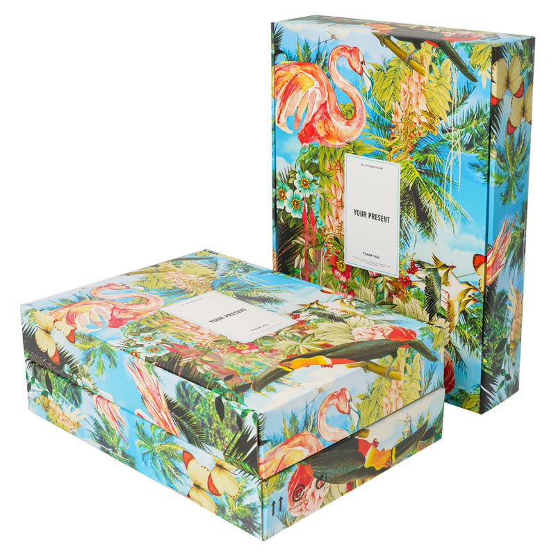 Lipack Fashion Rectangle Corrugated Paper Box للتسوق