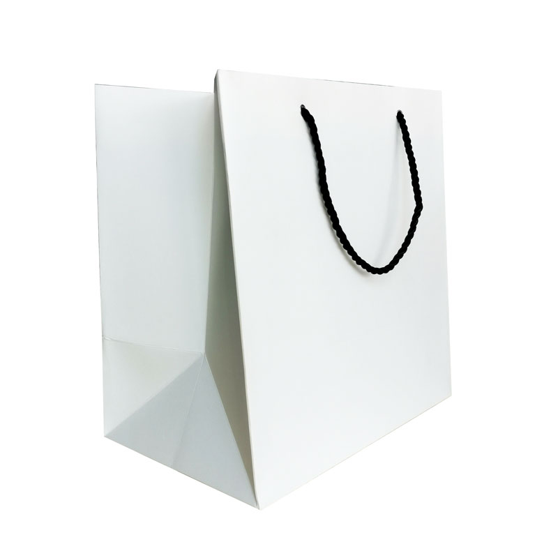 حقيبة تسوق ورقية كبيرة مخصصة من ليباك مع شعار مطبوع