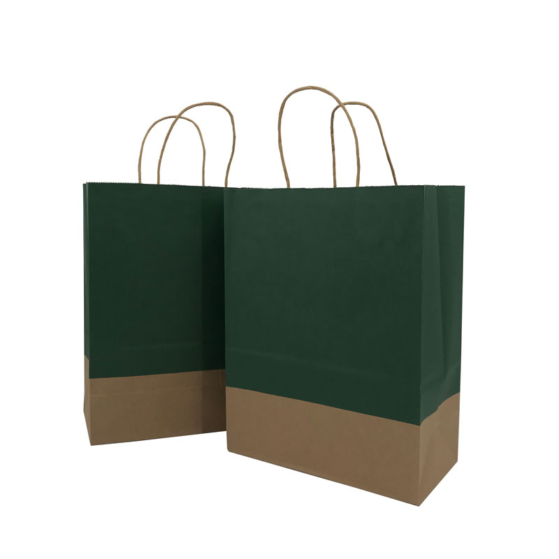 حقيبة ورقية قابلة لإعادة الاستخدام متعددة الألوان من ليباك للتسوق بمقبض